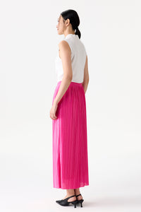 Pleated Maxi Skirt