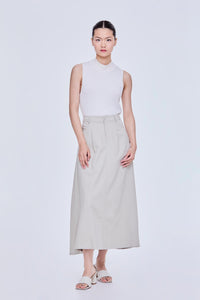 Pleated Flare Skirt