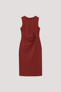Sleeveless Buckle Straps Dress