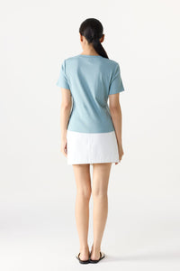 Paneled Round Neck Tee