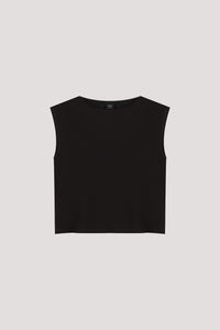 Boxy Sleeveless Jersey Top
