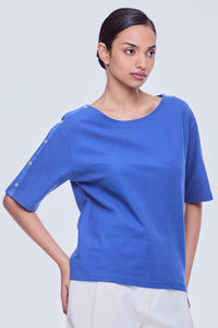 Button Shoulder Magyar Tee