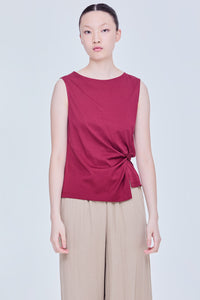 Front Knot Sleeveless Top