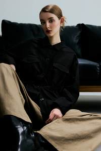 Relaxed Wide Leg Trousers