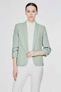 Scrunchy Sleeves Blazer