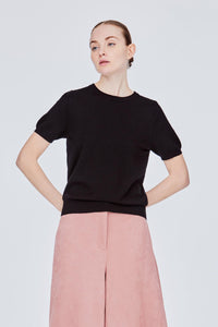 AK 2838 KNIT TOP BLACK
