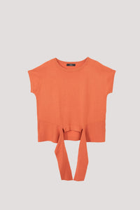 Self-Tie Knit Top