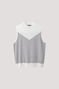 High Neck Knit Tank Top