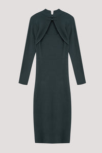 Cut Out Knitted Qipao Dress