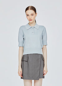 Knitted Polo Shirt