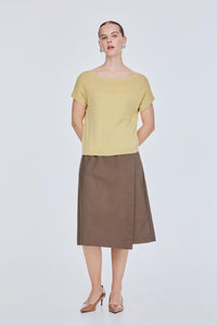 Mixed-Knit Top