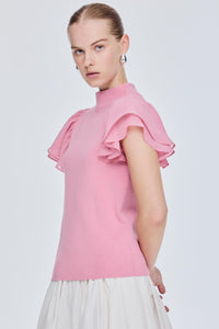 Butterfly Sleeve Knit Top