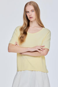 Scoop Neck Knit Tee
