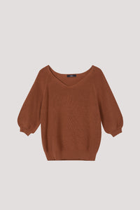 V-Neck Raglan Knit