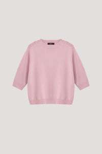 High Neck Knit Blouse