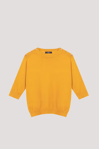 High Neck Knit Blouse