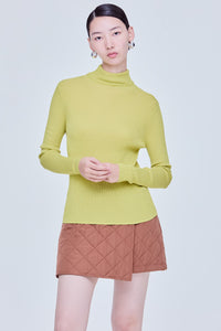 Basic High Neck Knit Top