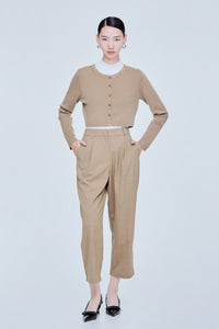 Basic Cropped Cardigan