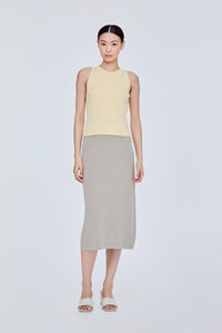 Contrast Edge Knit Vest