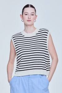Breton Stripe Knit Vest