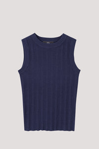 Pattern Rib Knit Top