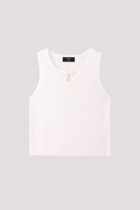 Chinese Ribbed Detail Knit Top