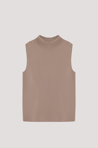 Basic Mock Neck Knit Vest