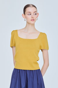Square Neck Knit Top
