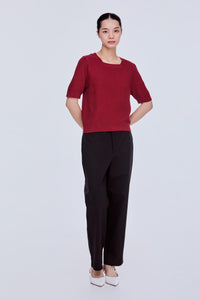 Basic Knitted Square Neck Top
