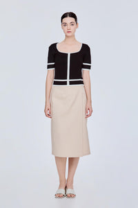 Square Neck Knit Top