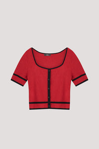 Square Neck Knit Top