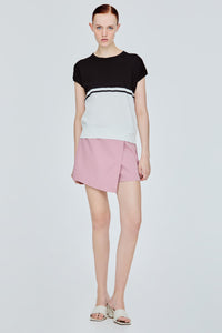 Basic Contrast Colour Knit Top
