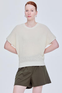 Basic Waffle Knit Top