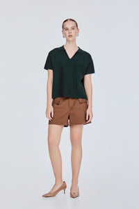 Boxy Raglan Knit Top