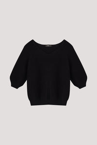 V-Neck Raglan Knit