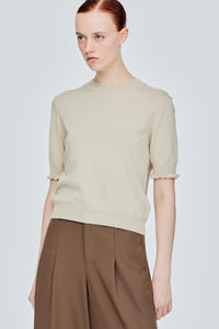 Ruffled Neck Knit