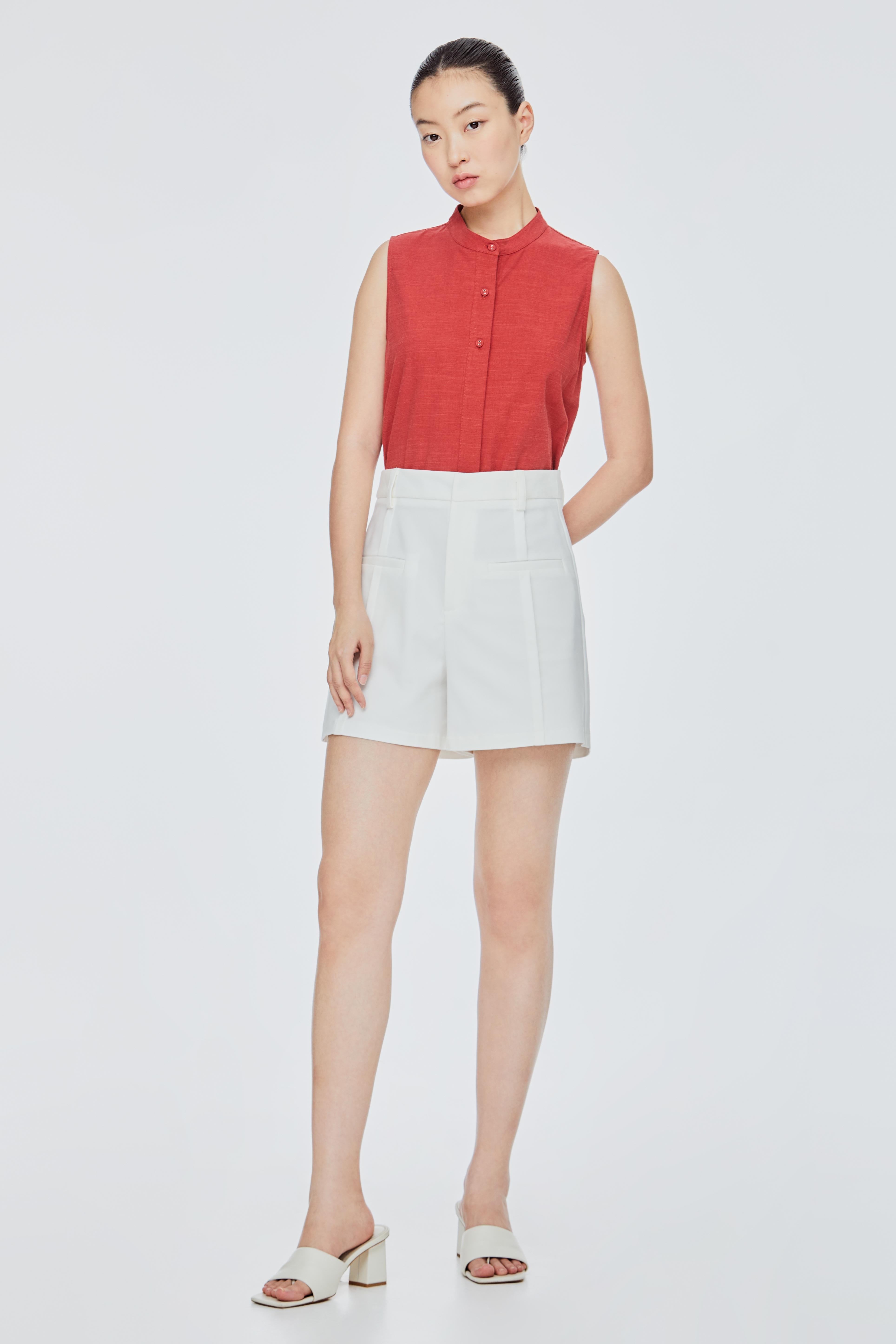 Basic Pleated Shorts