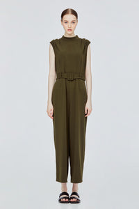 High Neck Sleeveless Jumpsuits