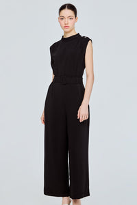 High Neck Sleeveless Jumpsuits
