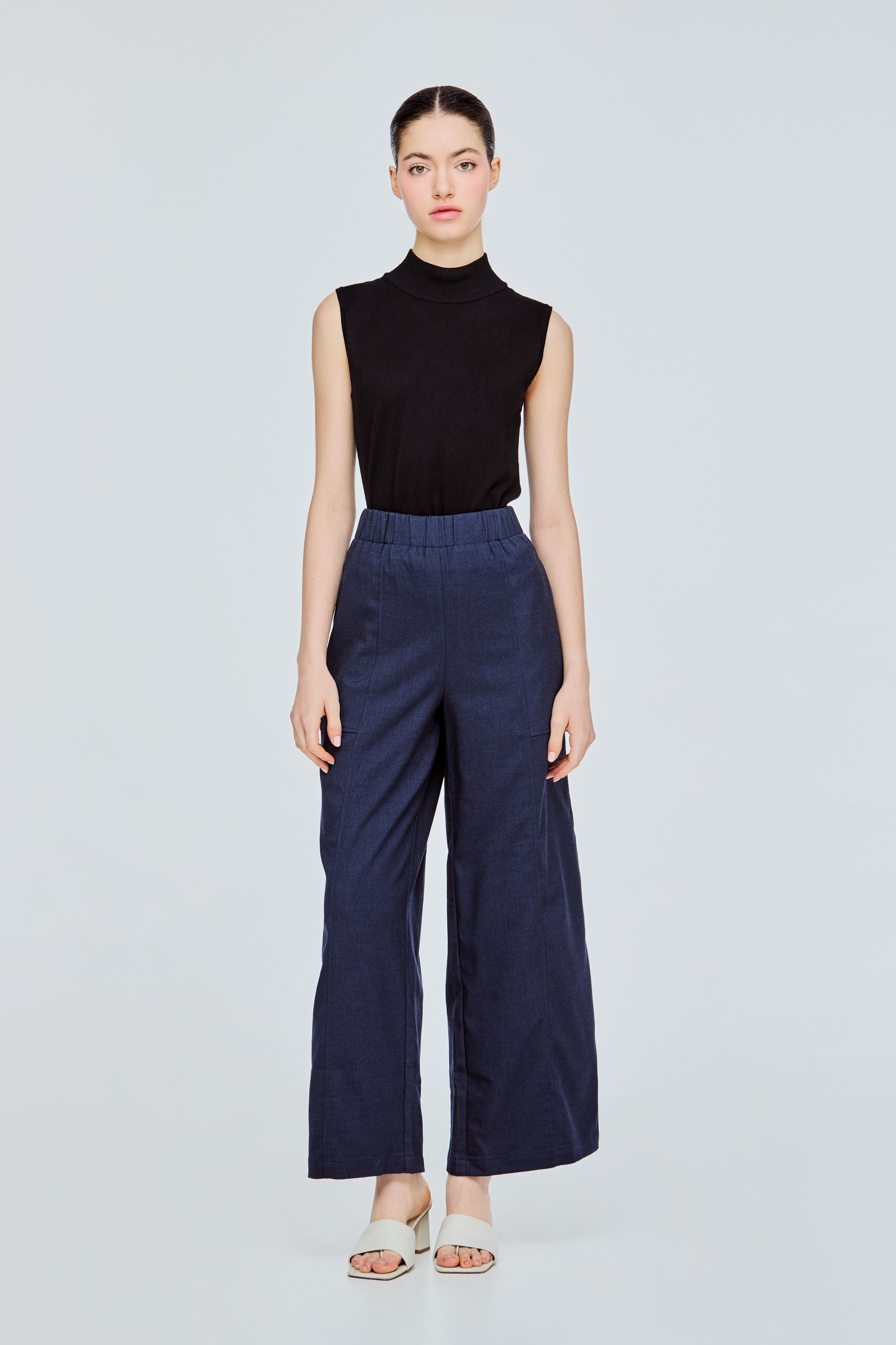 Panelled Straight Cut Pants