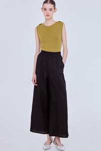 Relaxed Wide Leg Trousers