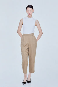 Mid-Waisted Tapered Pants