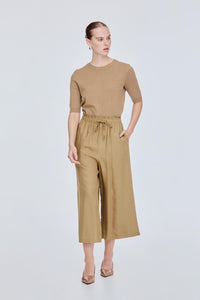 Ruffled Wide Leg Trousers
