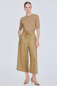 Ruffled Wide Leg Trousers