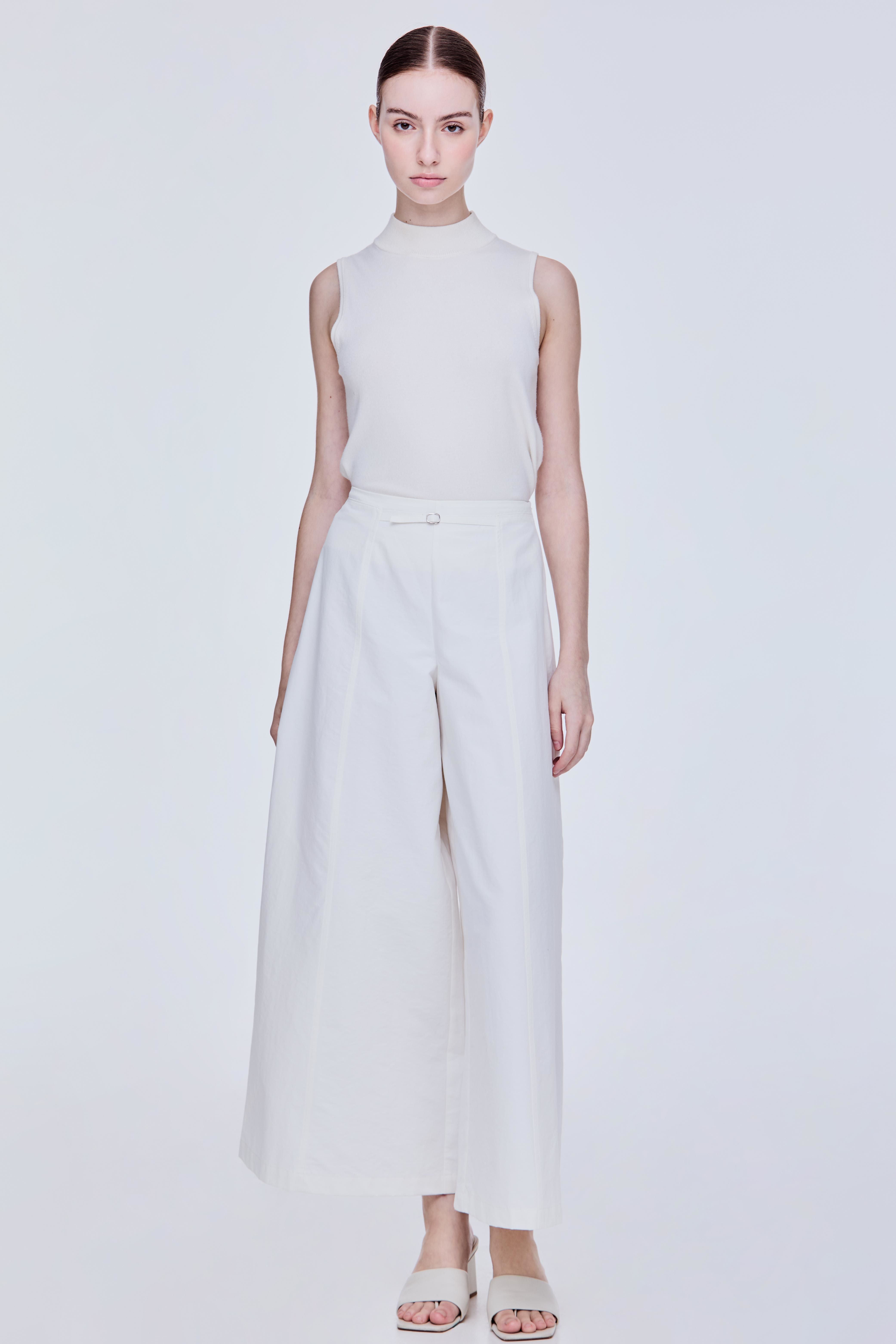 Panelled Wide Leg Trousers