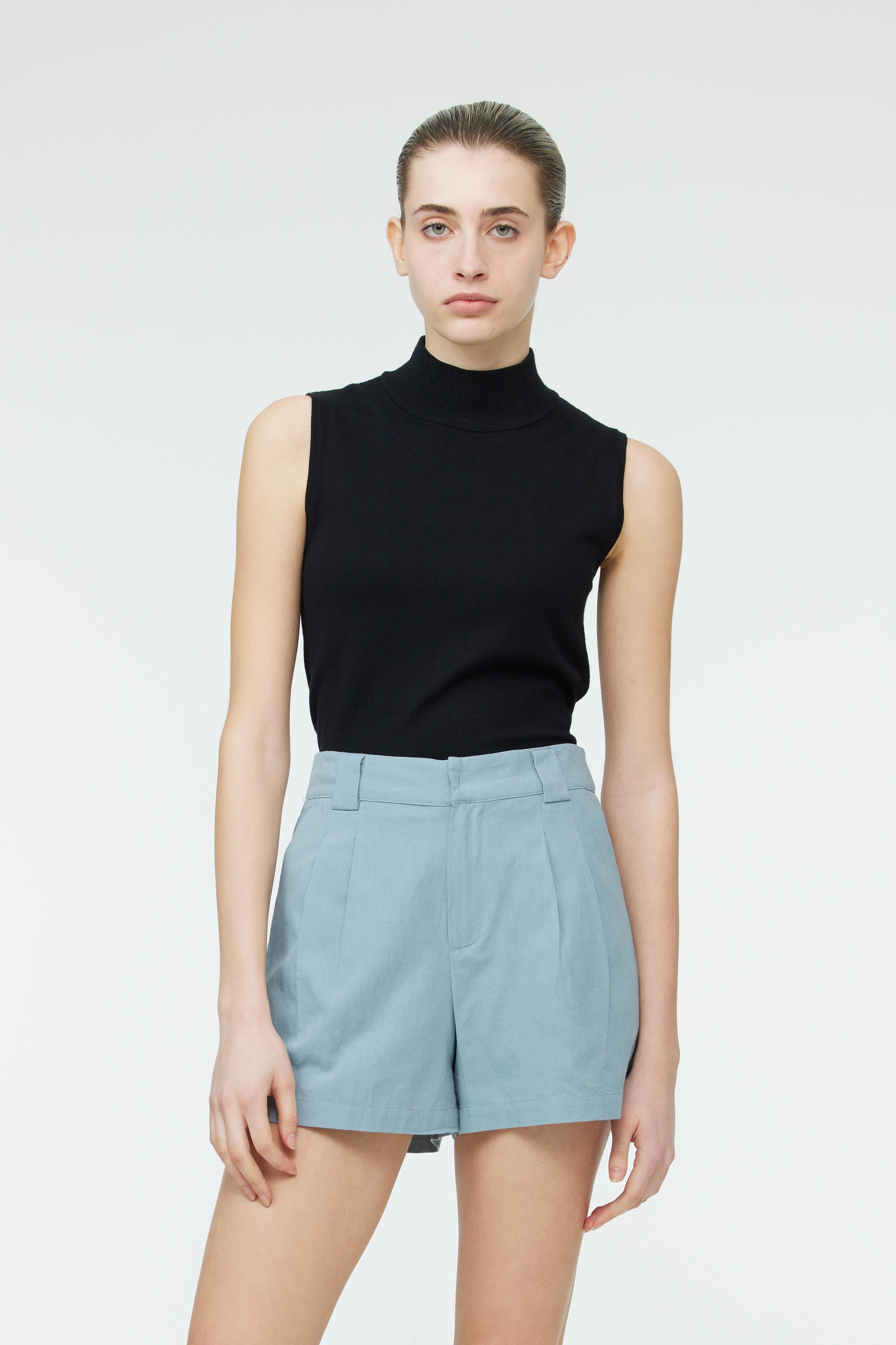 Pleated Wide Shorts