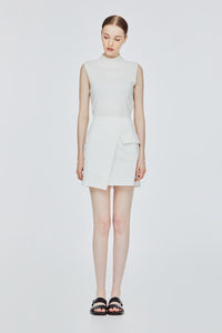 Tailored Asymmetrical Mini Skirt