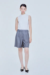 Pleated Casual Shorts