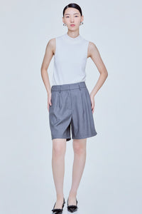 Pleated Casual Shorts