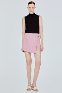 Belted Wrap Mini Skort
